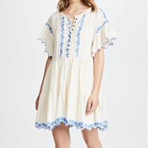 Free People Santiago Embroidered Mini Dress